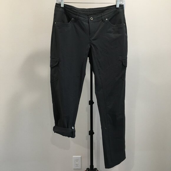 KUHL Dark Gray Adjustable Leg Flap Pockets Drawstring Waist Hiking Active Pant - Picture 12 of 16